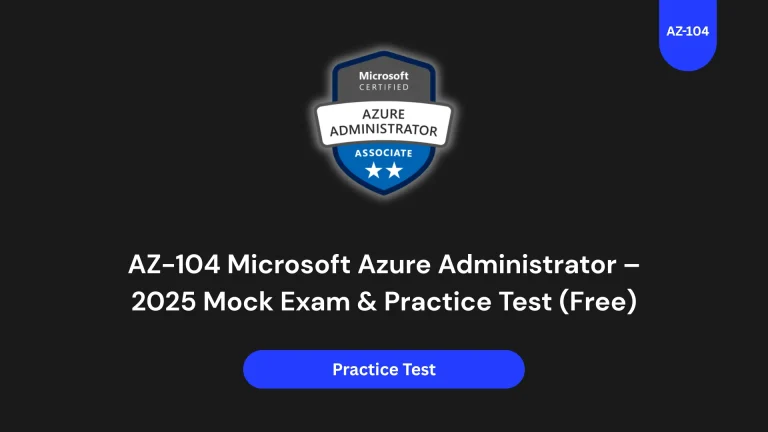 Microsoft Azure AZ-104 Free Practice Test