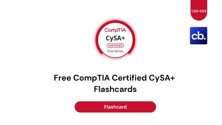 Master CySA+ with this definitive flashcard-driven guide covering CySA certification concepts, real-world scenarios, and exam strategies for CompTIA CySA+.