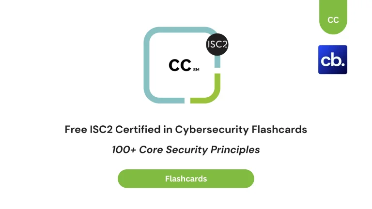 ISC2 CC Flashcards: 100+ Core Security Principles
