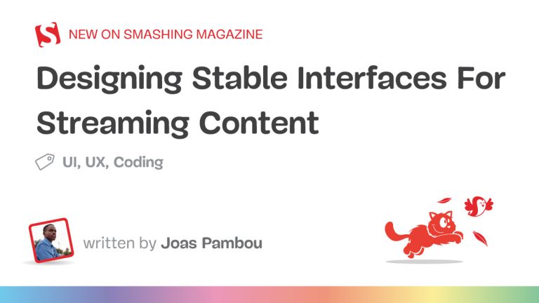 designing stable interfaces streaming content