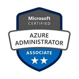 Microsoft Certified Azure Administrator Associate certification badge