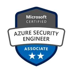 Microsoft Certified Azure Security Engineer Associate certification badge